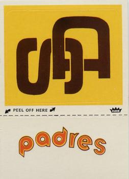 1980 Fleer Baseball Stickers #NNO San Diego Padres Monogram Front