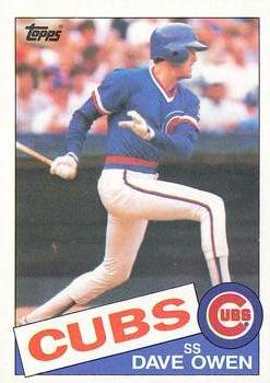 1985 Topps #642 Dave Owen Front