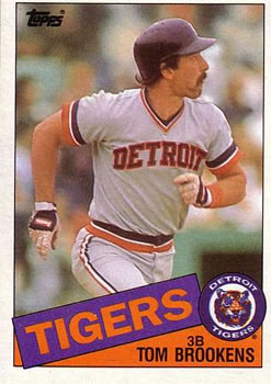 1985 Topps #512 Tom Brookens Front