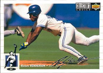 1994 Collector's Choice - Silver Signature #131 Rickey Henderson Front