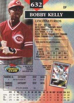 1993 Stadium Club - First Day Production #632 Roberto Kelly Back