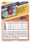 1993 Topps Micro #206 Henry Cotto Back