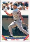 1993 Topps Micro #323 Mike Greenwell Front