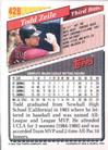 1993 Topps Micro #428 Todd Zeile Back