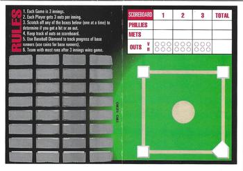 1993 Triple Play - Action Baseball Game #2 Phillies vs Mets Back