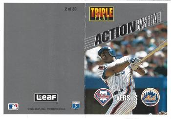 1993 Triple Play - Action Baseball Game #2 Phillies vs Mets Front