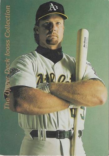 1993 Upper Deck - Iooss Collection Jumbo #WI 3 Mark McGwire Front