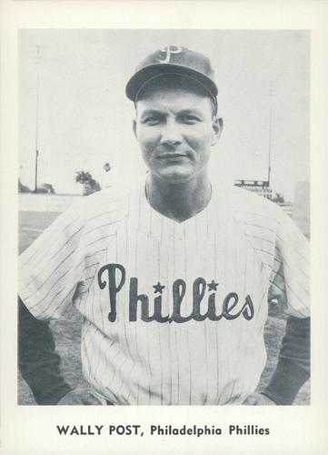 1959 Jay Publishing Philadelphia Phillies #NNO Wally Post Front