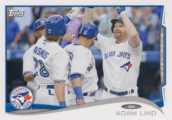 2014 Topps Toronto Blue Jays #TOR-9 Adam Lind Front