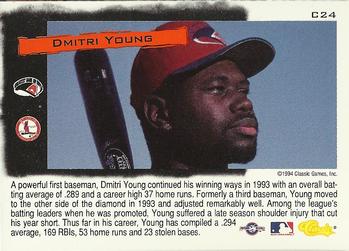 1994 Classic - Cream of the Crop #C24 Dmitri Young Back
