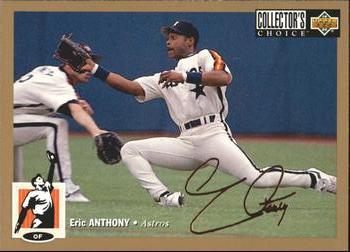 1994 Collector's Choice - Gold Signature #38 Eric Anthony Front