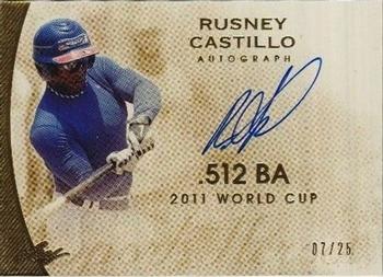 2014 Leaf Valiant - Q Preview Gold #A-RC2 Rusney Castillo Front