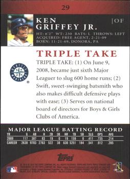 2010 Topps Triple Threads #29 Ken Griffey Jr.  Back