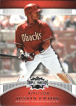 2010 Topps Triple Threads #44 Justin Upton  Front