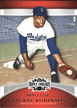 2010 Topps Triple Threads #48 Jackie Robinson  Front