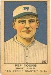 1919-21 W514 #107 Pep Youngs Front