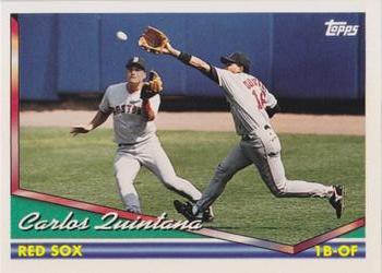 1993 Topps - 1994 Topps Pre-Production Samples #294 Carlos Quintana Front