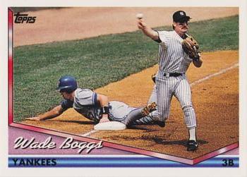 1993 Topps - 1994 Topps Pre-Production Samples #390 Wade Boggs Front