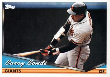 1993 Topps - 1994 Topps Pre-Production Samples #2 Barry Bonds Front