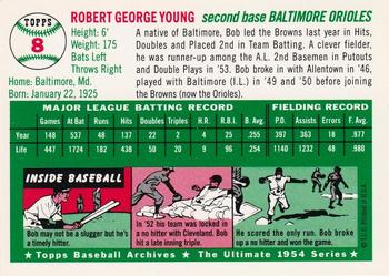 1994 Topps Archives 1954 - Gold #8 Bobby Young Back