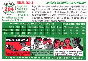 1994 Topps Archives 1954 - Gold #204 Angel Scull Back