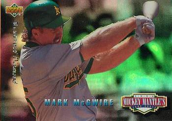 1994 Upper Deck - Mickey Mantle's Long Shots Electric Diamond #MM13 Mark McGwire Front