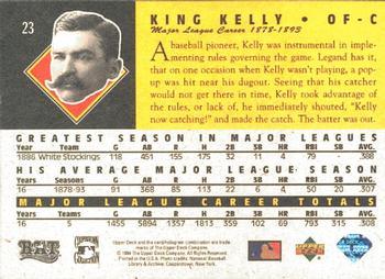 1994 Upper Deck All-Time Heroes - 125th Anniversary #23 King Kelly Back
