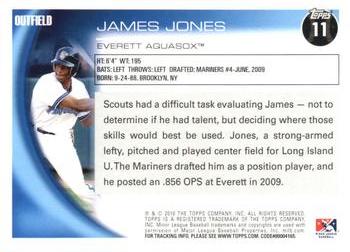 2010 Topps Pro Debut #11 James Jones Back