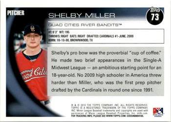 2010 Topps Pro Debut #73 Shelby Miller Back