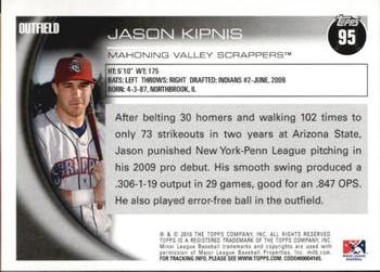 2010 Topps Pro Debut #95 Jason Kipnis Back