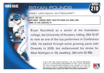 2010 Topps Pro Debut #210 Bryan Pounds Back
