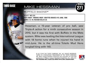 2010 Topps Pro Debut #271 Mike Hessman Back