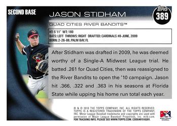 2010 Topps Pro Debut #389 Jason Stidham Back