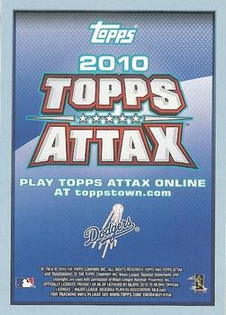 2010 Topps - Attax Code Cards #NNO Matt Kemp Back