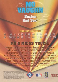 1997 Stadium Club - Pure Gold #PG17 Mo Vaughn Back