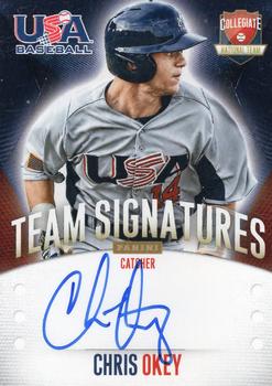 2014 Panini USA Baseball - Collegiate National Team Signatures #6 Chris Okey Front