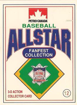 1991 Petro Canada All-Star FanFest Standups #12 Dwight Gooden Front