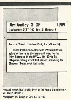 1989 Wichita State Shockers #NNO Jim Audley Back