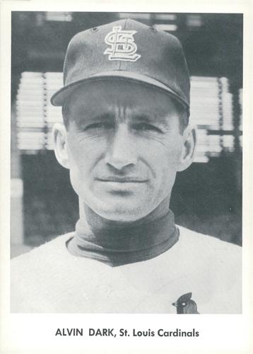 1958 Jay Publishing St. Louis Cardinals Set A #NNO Alvin Dark Front