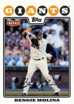 2008 Topps Emerald Nuts San Francisco Giants #SFG9 Bengie Molina Front