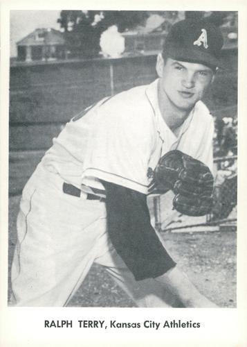 1958 Jay Publishing Kansas City Athletics Set A #NNO Ralph Terry Front