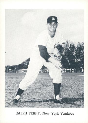 1963 Jay Publishing New York Yankees #NNO Ralph Terry Front