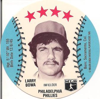 1976 Carousel Discs #NNO Larry Bowa Front