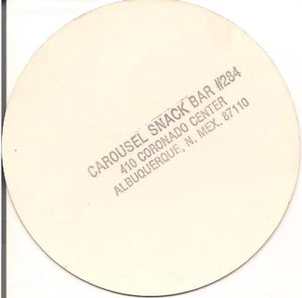 1976 Carousel Discs #NNO Al Hrabosky Back