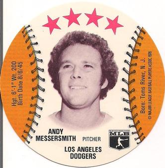 1976 Carousel Discs #NNO Andy Messersmith Front