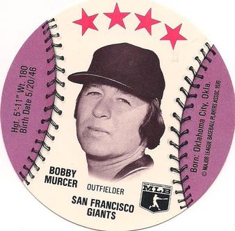 1976 Carousel Discs #NNO Bobby Murcer Front