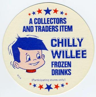 1977 Chilly Willee Discs #NNO Johnny Bench Back