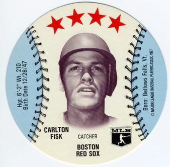 1977 Chilly Willee Discs #NNO Carlton Fisk Front