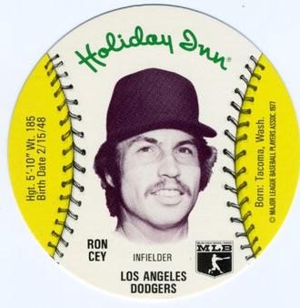 1977 Holiday Inn Discs #NNO Ron Cey Front