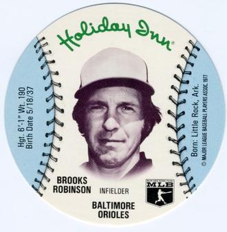 1977 Holiday Inn Discs #NNO Brooks Robinson Front